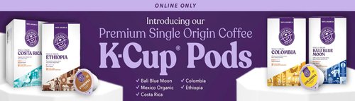 Bali Blue Moon Single Origin Coffee K-Cups (Dark Roast, 10ct)