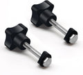 Rollator Walker Replacement Knob 2 PCS Replacement Arm Adjustment Knobs for Rollator Walker Accessories,Rollator Parts Knobs with M6 Track Bolt Set