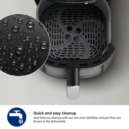 Philips 2000 Series Airfryer - RapidAir Technology, 13-in-1 Ways to Cook, 4.4QT Capacity, Healthier Meals Up to 90% Less Fat, Easy to Clean, Dishwasher Safe, Touchscreen Control, HomeID App (NA221/00)