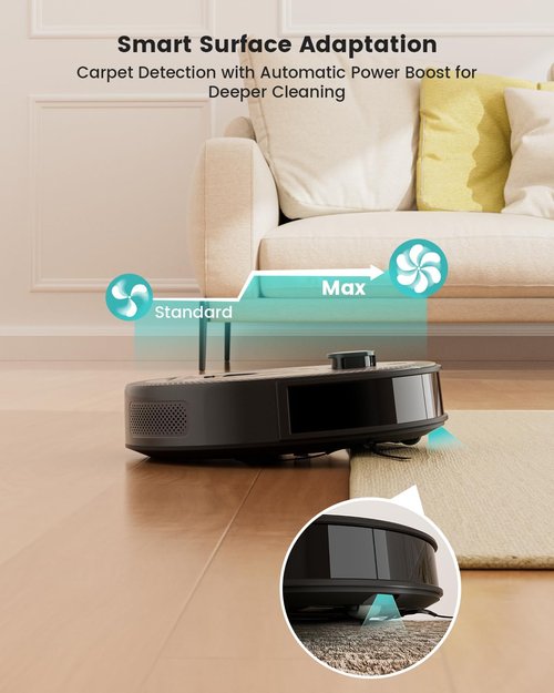 Lefant M330 Pro LiDAR Robot Vacuum & Mop - Smart Mapping, Tangle-Free Pet Hair, Slim Design