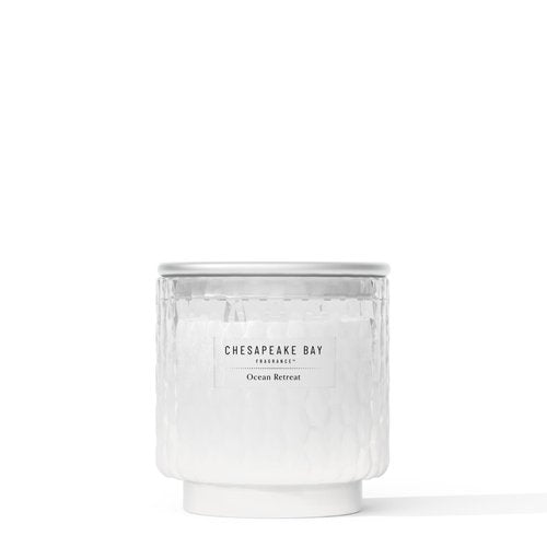 Chesapeake Bay, 11oz Ocean Retreat Scented Candle, Mood Evoking Fragrance, Textured Sea Glass-Inspired Jar, Premium Soy Blend Wax with Essential Oils, Coastal Fragrance for Home Décor or Gifting