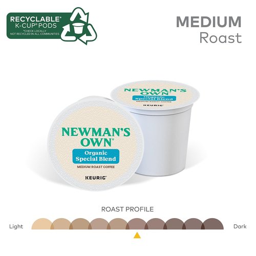 Newman's Own Special Extra Bold Blend Coffee Single-Serve K-Cups, Medium Roast, 100 Count (Packaging May Vary)