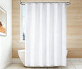 FY&XZH Shower Curtain Liner - Waterproof Cotton Shower Curtain Liner, Machine Washable, Magnetic Weighted Bottom, 71x72 Inch Soft Cloth Bathroom Shower Liner (White)