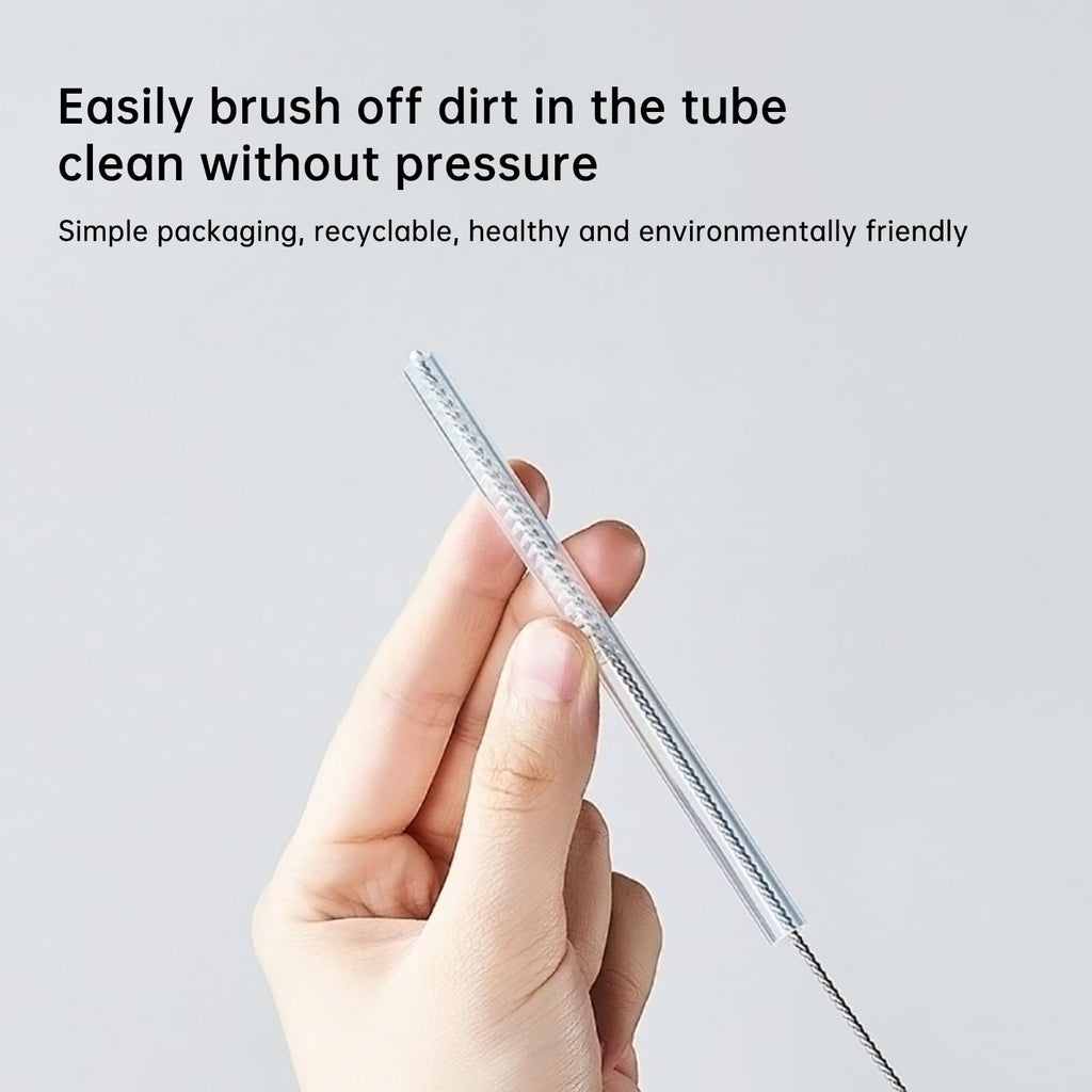 Replacement Straw Compatible with Reduce 50 oz 40 oz Tumbler, 5 Pack Reusable Straw with Cleaning Brush, Plastic, Clear
