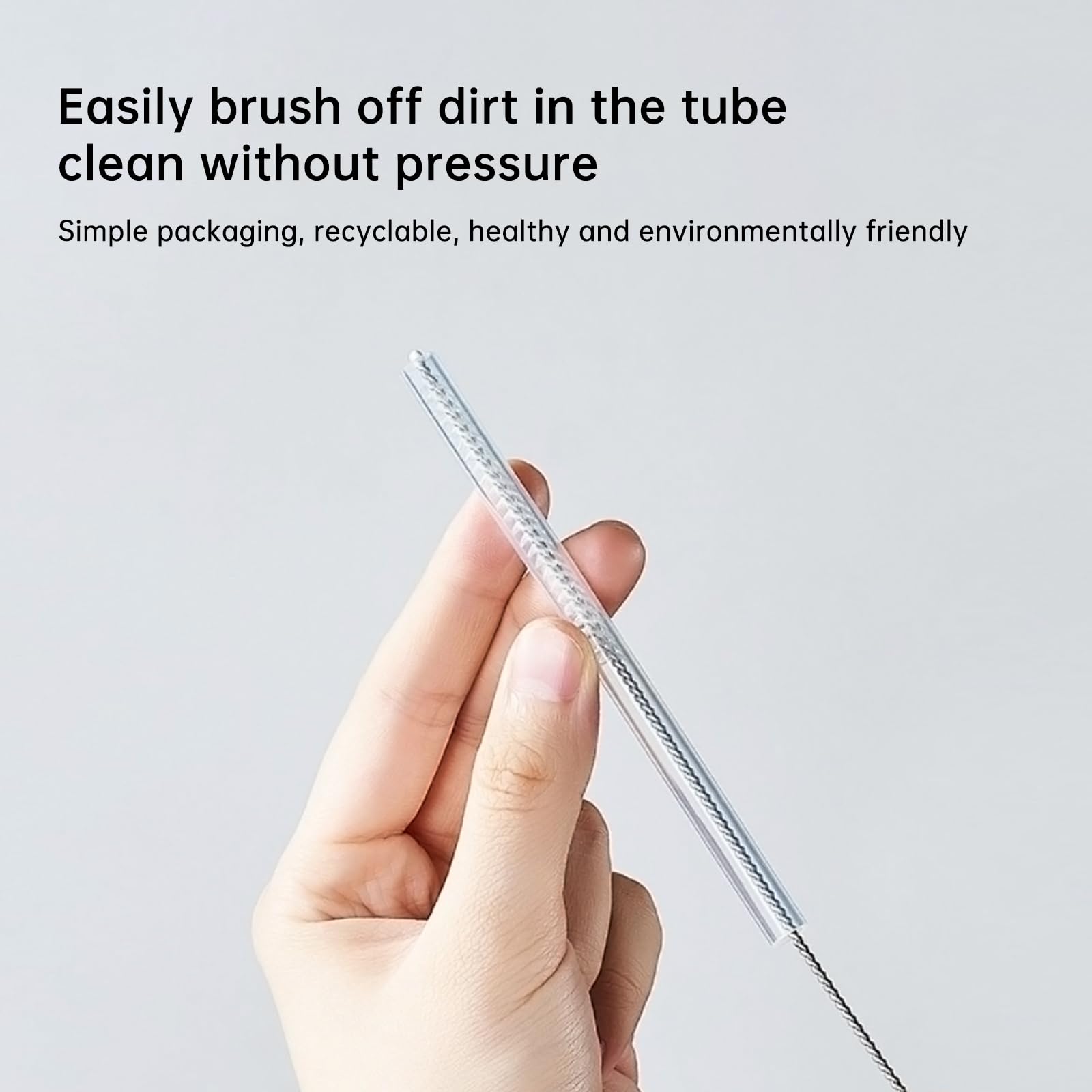 Replacement Straw Compatible with Reduce 50 oz 40 oz Tumbler, 5 Pack Reusable Straw with Cleaning Brush, Plastic, Clear