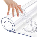 1.5mm Multi Size Thick Clear PVC Tabletop Cover Protection Plastic Transparent Tablecloths Runner Work Dining Room Thicken Plexiglass Glass Desktop Blotter Topper Screen Protector Easy Clean 60x72 in