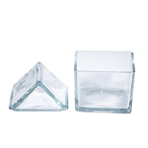 Creative Co-Op 20-Ounce Glass House Shaped Jar with Lid, Clear