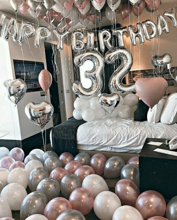 Silver Number 30 Balloon - 40 Inch 30th Birthday Decorations for Kids & Adults | Elegant Party Supplies