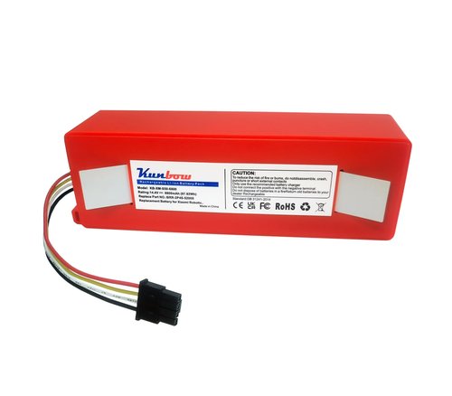 kunbow 6800mAh Replacement Battery for Xiaomi Roborock S4 S5 S6 S7 S50 S60, Battery for Xiaomi Roborock Q5 Q7 Pro/Max+，for Xiaomi Mi Robot, Mijia 1. and 2. Generation Vacuum Cleaner (14.4V/97.92Wh)