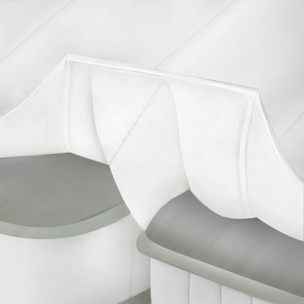 Nqdrax 3-in-1 Bed Bridge Twin to King with Fitted Sheet|Split King Gap Filler for Adjustable Bed| 78"x 75"|White (Patent Licensing)