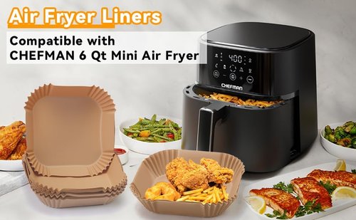 Air Fryer Liners | Parchment Paper for 6 QT Compact Airfryer - 120 Pieces