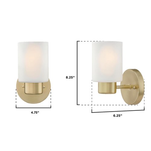 Westinghouse 6354000 Sylvestre One Light Wall Fixture, Oil Rubbed Bronze