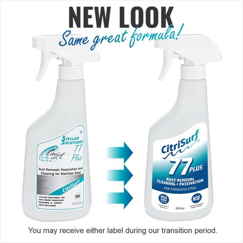 Stellar Solutions CitriSurf® 77 Plus Stainless Steel Rust Remover and Passivation Cleaner