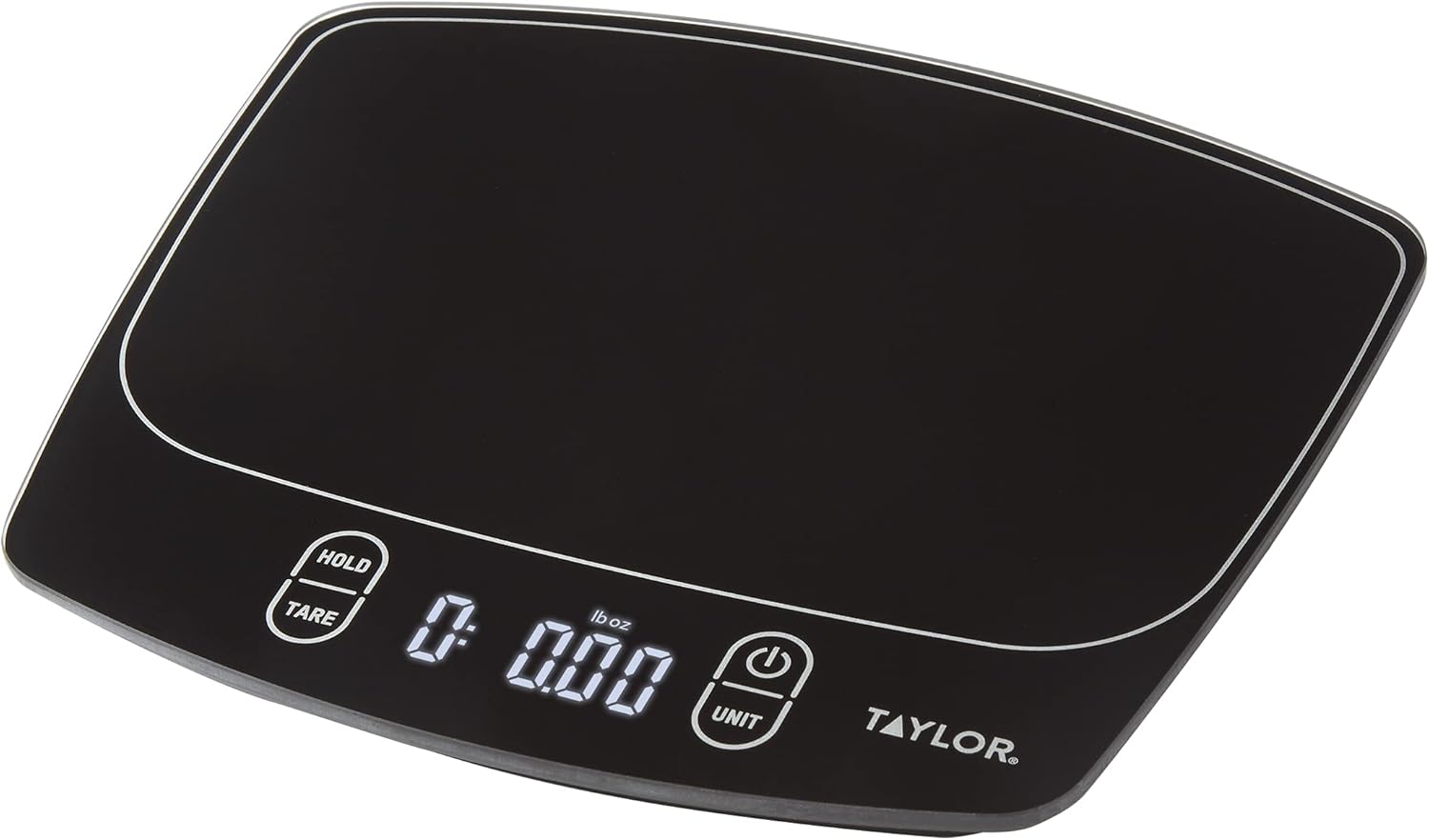 Taylor Waterproof Digital Kitchen Scale - Accurate Measurement Up to 11 Pounds | Sleek Black Design