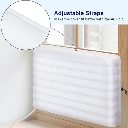 KylinLucky Indoor Air Conditioner Cover AC Cover for Inside Window Unit 21 x 15 x 3.5 inches(L x H x D),White