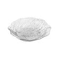 GET LE-600-CL Break-Resistant Leaf Shaped Serving Plate, 6", Clear, Large (Set of 12)