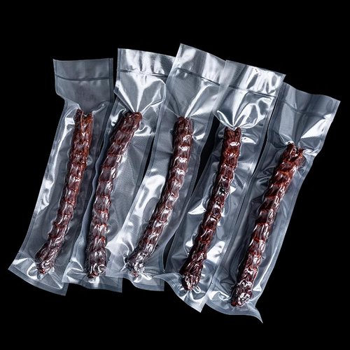 MITOB 500 Pack Clear Vacuum Bags 3.15x9.84 inch (Inside Size 2.76x9.45 inch) for Food Saver Flat Open Top Embossed Vacuum Sealer Bag Food Storage Packaging Pouch with Tear Notch