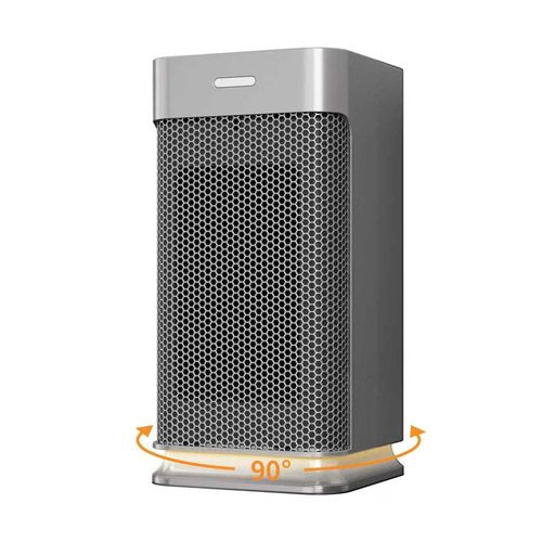 38dB Ultra-Quiet 1200W PTC Ceramic Small Space Heater, 3-Second Rapid Heating 90° Oscillating Portable Heater with Dual Safety for Bedroom Office