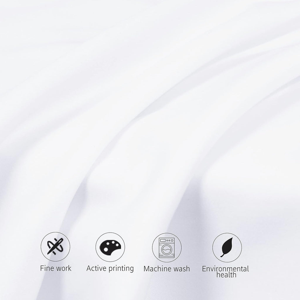 NTBAY Egyptian Cotton Pillowcases - Soft & Breathable 500 Thread Count | Set of 2, 20x30 Inches, White
