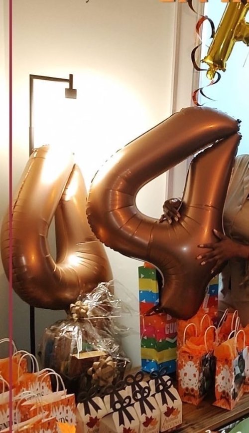 40 Inch Large Number Balloons by [Brand Name] - Coffee Brown 4 Balloons for Birthdays & Graduations