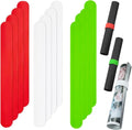 REDANHA Wrapping Paper Holder - 12 Silicone-Covered Metal Strips for Gift Storage | Red, White, Green