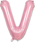 Skiennix 40-Inch Pastel Pink Letter V Balloon - Giant Custom Mylar Foil for Birthday Parties