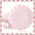 LIYH 20 Pcs 10 Inch Pink Scalloped Plastic Plates Reusable - Unbreakable Plastic Wavy Plates for Weddings Party Outdoor Picnics Dishwasher Safe BPA Free 10" Dinner Plate Easter