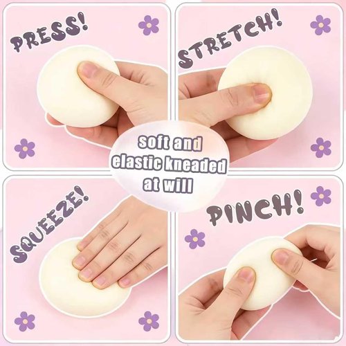 Dumpling Squishy Toy - Soft Squeeze Decompression Stress Relief | Purple Mystery Dumplings