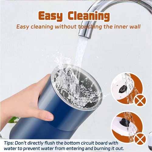 Seydere Simple Milk Frother, 2 in 1 Milk Steamer and Frother, Electric Milk Steamer, Milk Warmer and Hot Milk Foam Maker for Latter, Macchiato, Cappuccinos，Blue