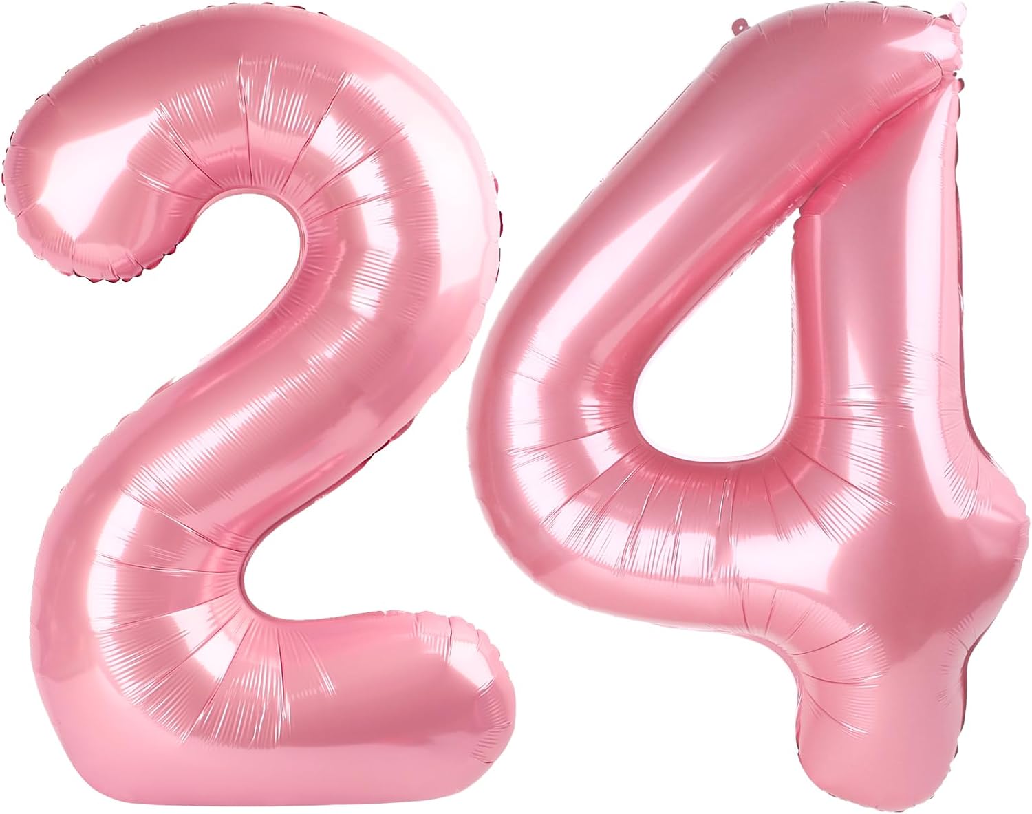 Number Balloons 40 Inch - Pearl Pink 24 Big Balloons for Happy Birthday & Wedding Party Decorations