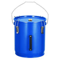 Garvee Fryer Grease Bucket 6 Gal, Oil Disposal Caddy, Steel Fryer Oil Transport Container with Rust-Proof Coating, Grease Can with Lid & Lock Clips & Filter Bag for Cooking Oil Filtering