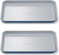 Caraway Nonstick Ceramic Baking Sheet Duo (9x13”) - Non-Toxic & Oven Safe - Mini Sheet Pan in Navy