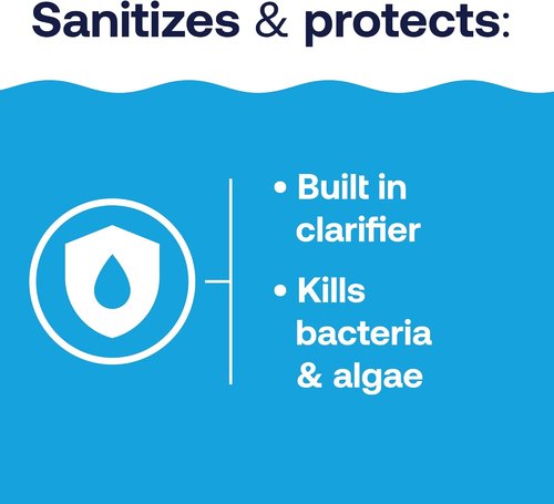 HTH 42051 Chlorine Tabs - Advanced Swimming Pool Care Sanitizer | 3" Size, 8oz