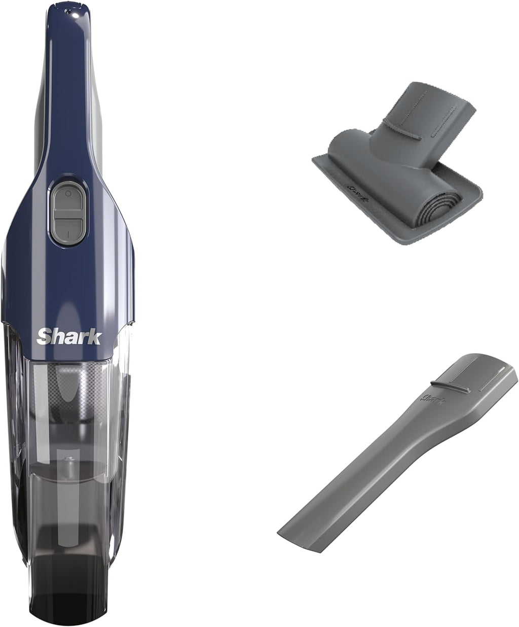 Shark Cyclone Handheld Vacuum - Powerful HyperVelocity Suction with 8" Crevice Tool | Navy Blue/Grey