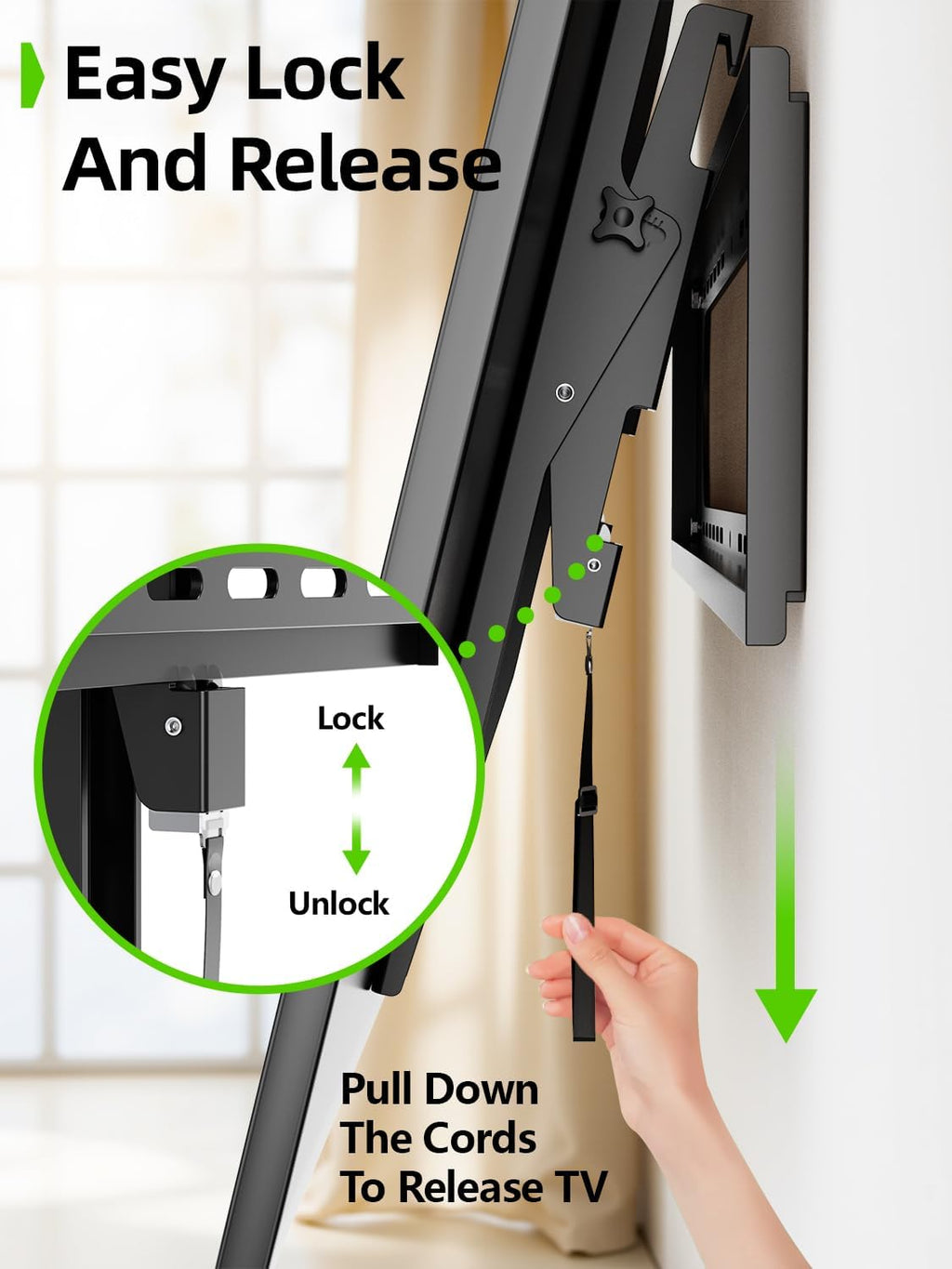 USX MOUNT Heavy Duty Tilting TV Wall Mount - Ultra Slim Design for 60-120" TVs, Supports Up to 220lb