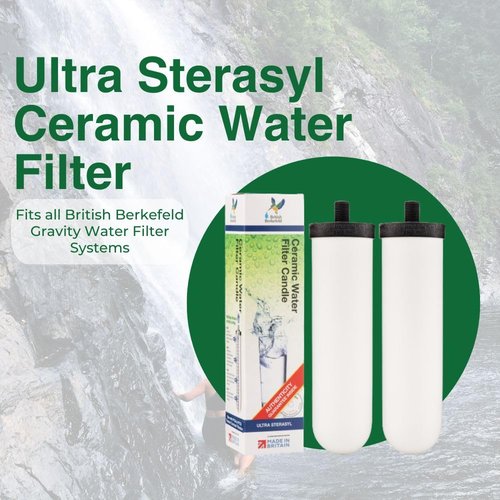 British Berkefeld Doulton Water Filter Candle Compatible with Replacement for Berkey Gravity Water Filter System BB9-2 2 Pack