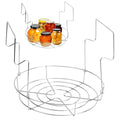 EOJDDPA Canning Rack, Water Bath Canner Rack, Stainless Steel Canning Jar Lifter with Foldable Contoured Handles for Home Kitchen Use (10inch)
