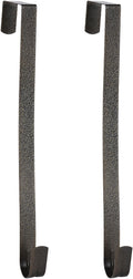 Sattiyrch Wreath Hanger - 12" Steel Over The Door Hook in Textured Bronze | Perfect for Front Door Decor