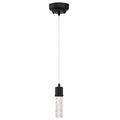 Westinghouse 6372300, Matte Black Finish with Bubble Glass Cava One-Light LED Indoor Mini Pendant, one size