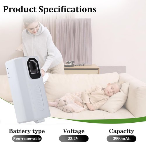 3000mAh 22.2V Replacement Battery Compatible with LEVOIT LVAC-200 Cordless Stick Vacuum Cleaner
