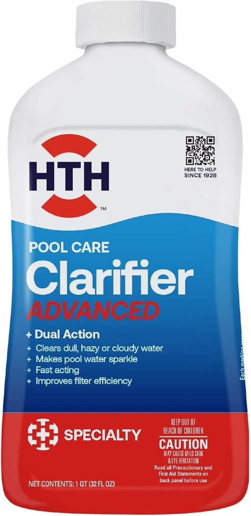 HTH 67067 Swimming Pool Clarifier - Achieve Crystal Clear Water in Just 24 Hours