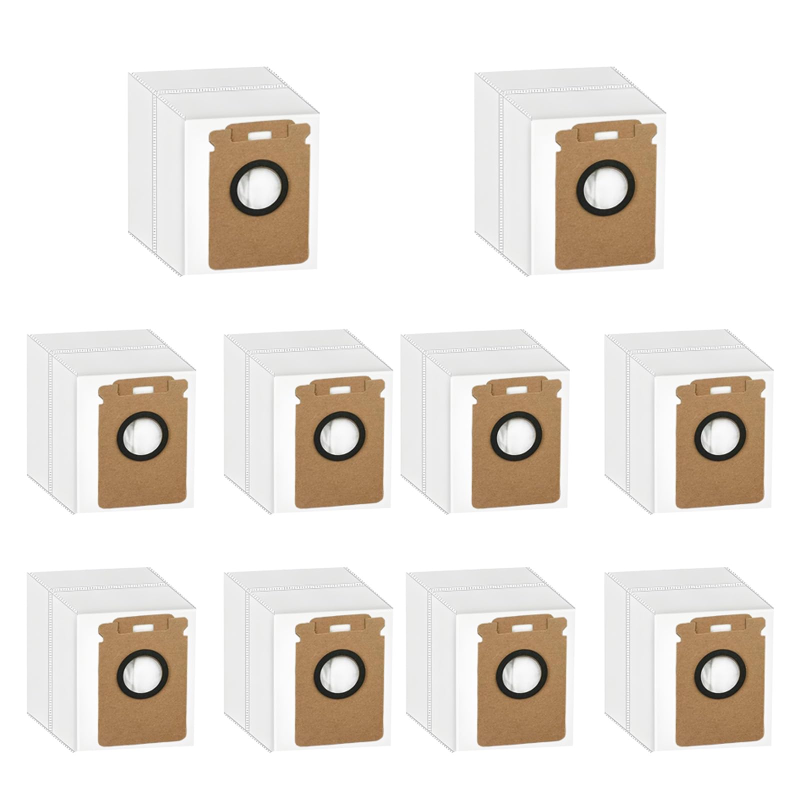 Replacement Dust Bags Compatible With Roborock H60 Hub / H60 Hub Pro / H60 Hub Ultra / H50 Ultra Cordless Vacuum Cleaner, 10 Pack Spare Parts Accessories