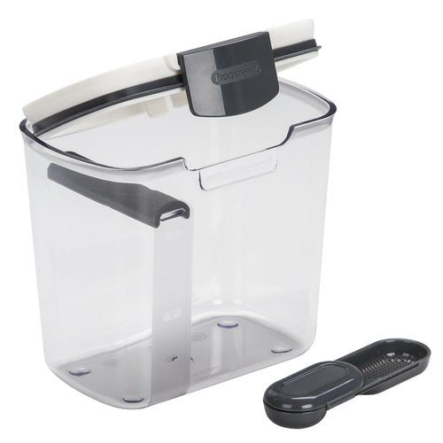 Progressive International Prepworks ProKeeper 2- Piece Kitchen Clear Food Baker's Kitchen Storage Organization Canister Set (Powdered Sugar 1.4-Quart)