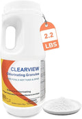 ClearView Chlorine Granules - Fast Dissolving Pool & Spa Sanitizer | 2.2 Lbs for Crystal Clear Water