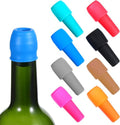 8 Pcs Reusable Silicone Bottle Stoppers Sealed Silicone Wine Stopper Soft Wine Stoppers Unbreakable Bottle Cover Caps for Keeping Whiskey Champagne Drink Fresh Home Use