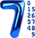 Skiennix 40-Inch Navy Blue Number Balloons - Perfect for 6, 7, 17, 27, 70 Birthday & Engagement Celebrations