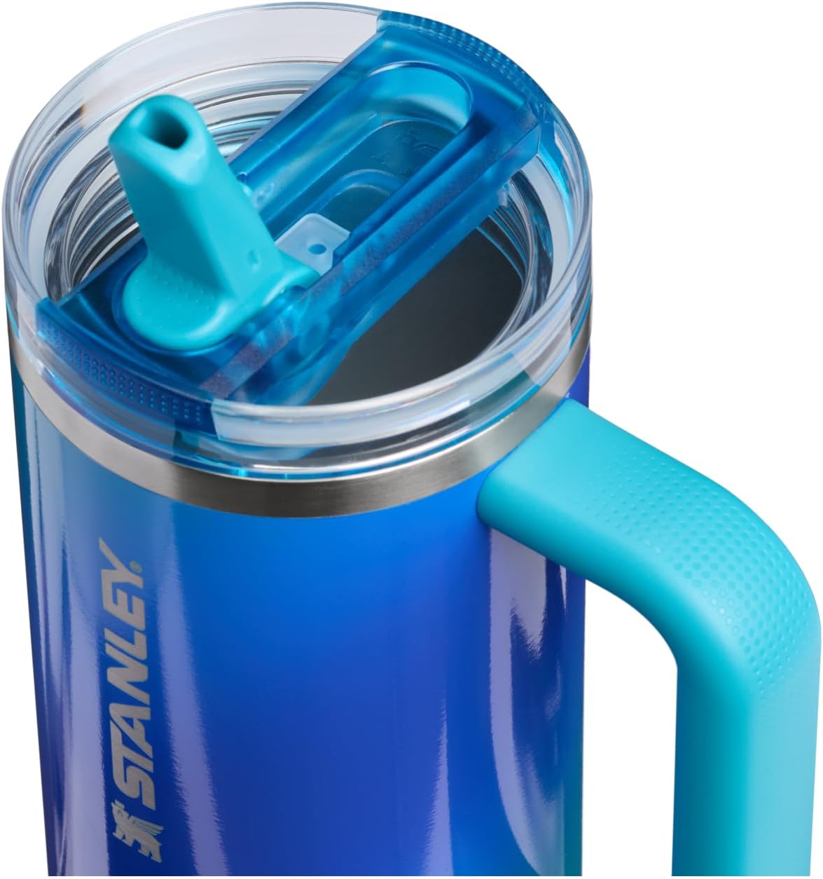 STANLEY Quencher ProTour Tumbler - 30 oz Flip Straw Design in Sea Glass Aura Color