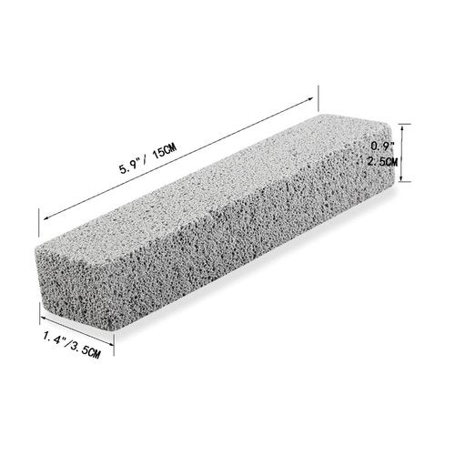 8 Pack Pumice Stone for Toilet Bowl Cleaning, Scouring Stick Remove Toilet Bowl Hard Water Rings, Calcium Buildup and Rust Suitable for Cleaning Toilet, Bathroom, Kitchen Sink, Grill（Gray