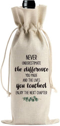 Going Away Gift Farewell Gifts for Coworkers Moving Away Gifts for Friends Coworker Leaving Gifts for Women New Beginnings Gifts for Women Goodbye Gifts for Boss Men Next Chapter Wine Bag
