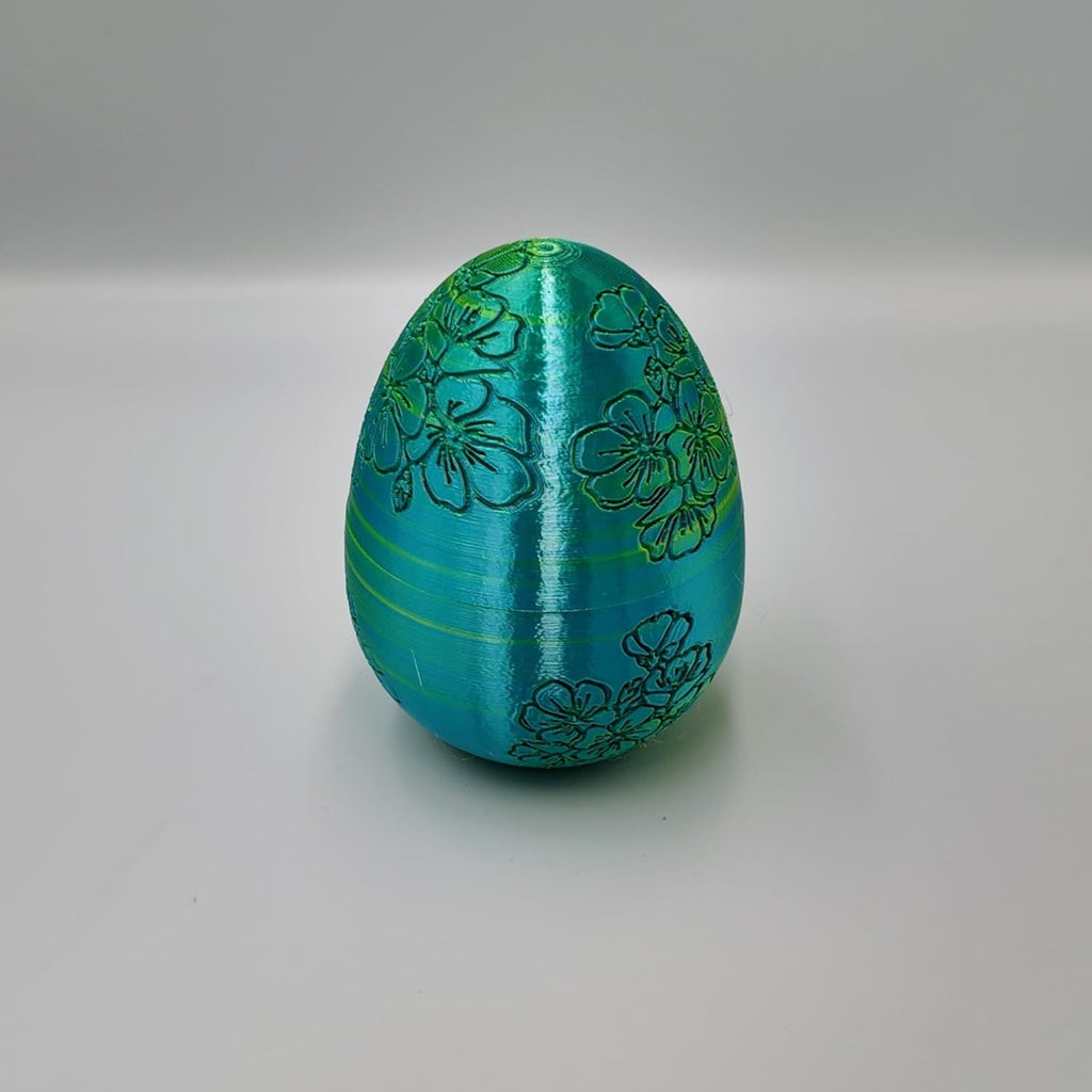 Skiennix Surprise Cherry Blossom Dragon Egg - 14" Articulating Joints | Stress Relief & Mystery Enclosure (Blue/Yellow)